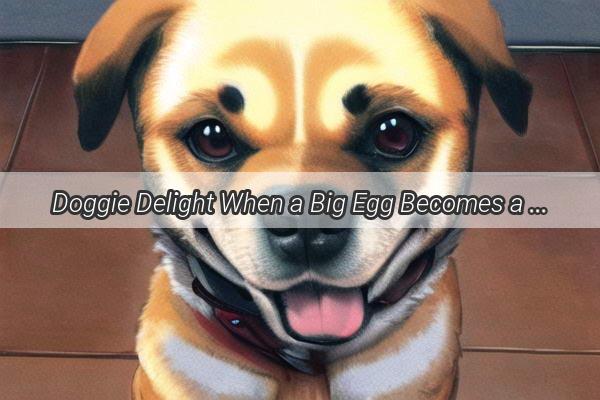 Doggie Delight When a Big Egg Becomes a Pups Perfect Treat